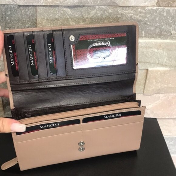 Mancini Luggage RFID Secure Ladies' Clutch Wallet - Picture 3 of 6